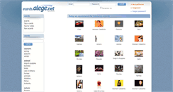 Desktop Screenshot of ecards.alege.net