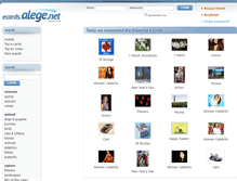 Tablet Screenshot of ecards.alege.net